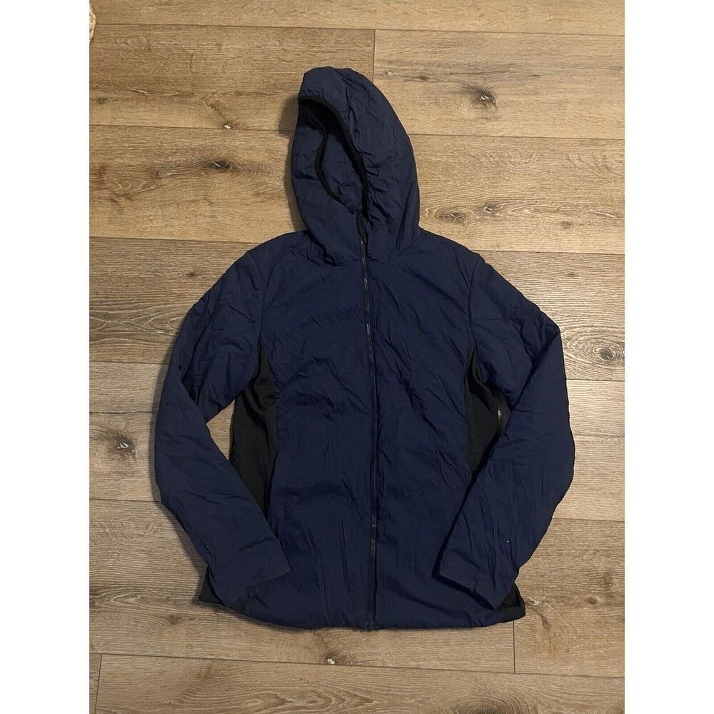 Flylow Womens Blue Full Zip Prima Loft Hooded Outdoor Jacket Size Medium
